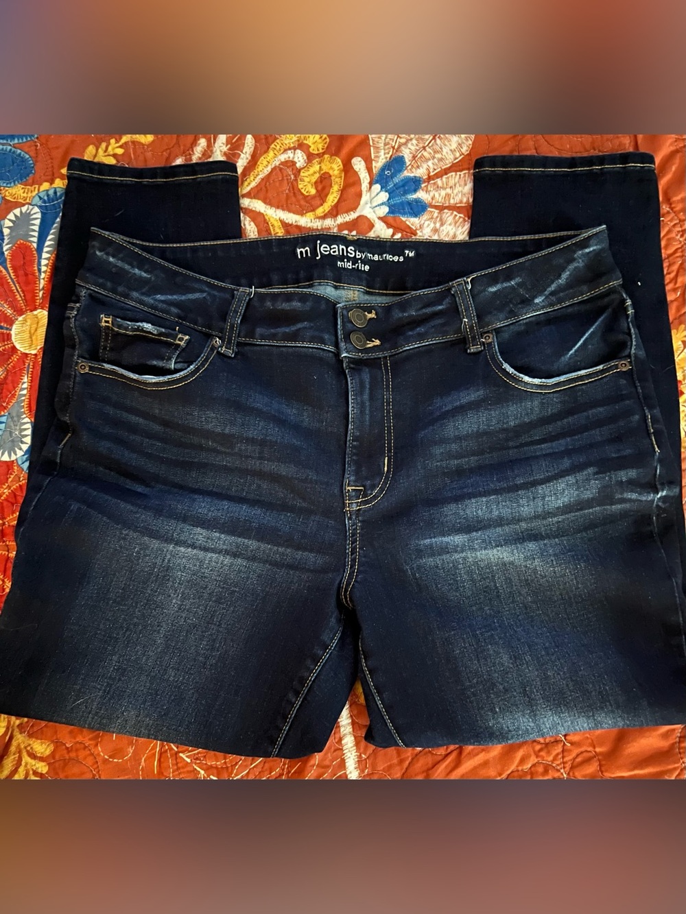 Maurice’s Dark Blue Mid-Rise Jeans size 16